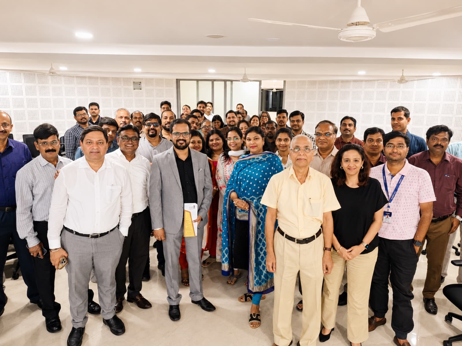 Enterprise leadership team gathered after a Synottic AI transformation session